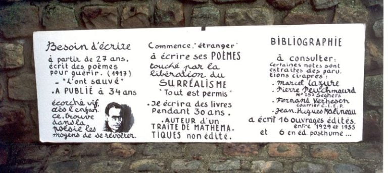 Fresque sur Maurice Blanchard