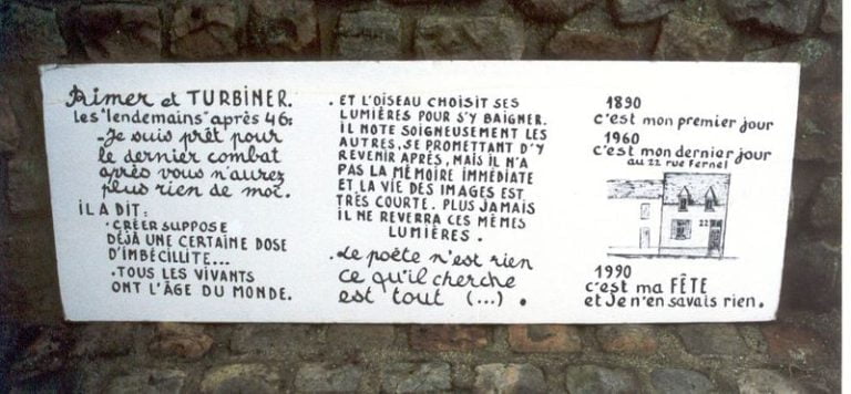 Fresque sur Maurice Blanchard